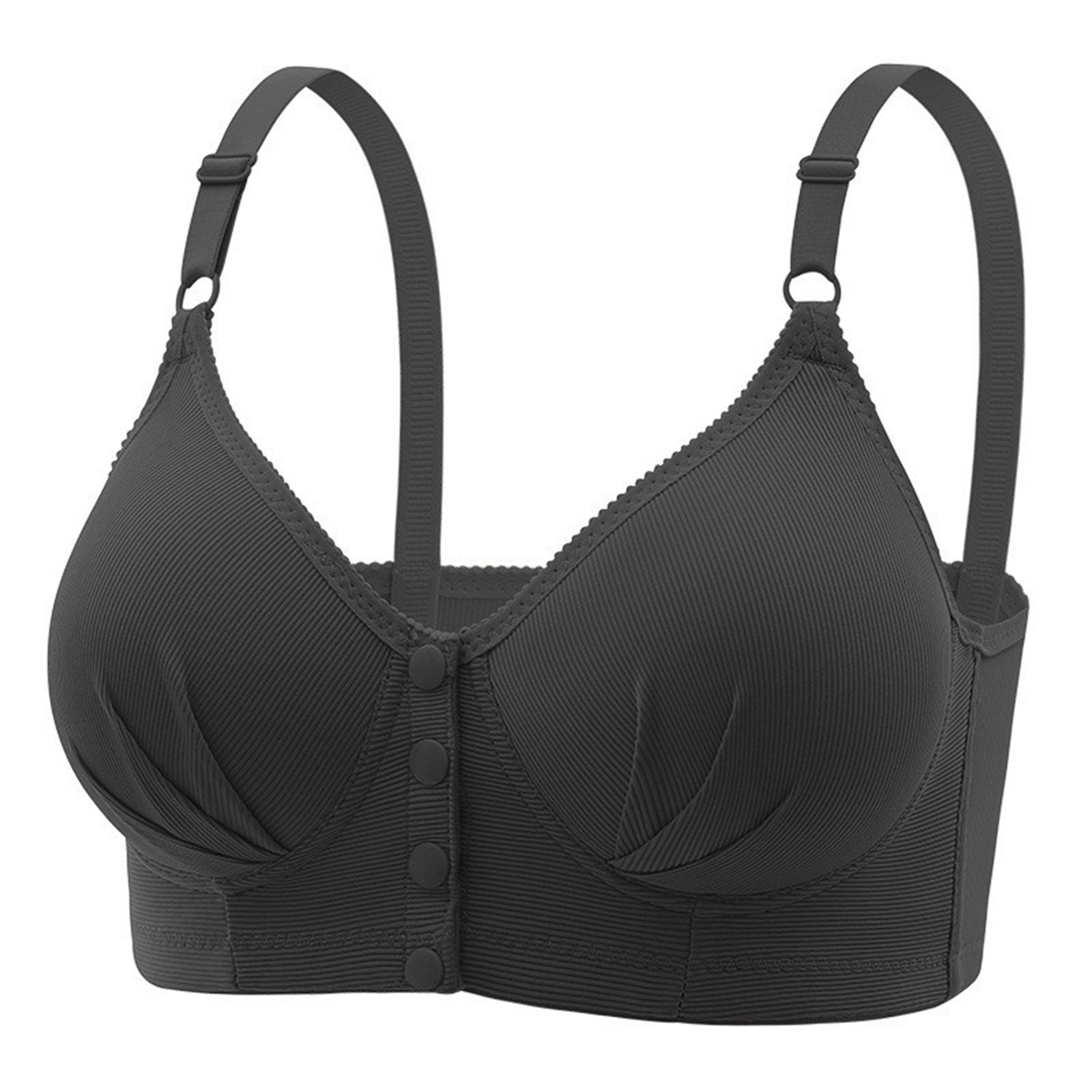 Sujetador informal ajustable y transpirable para mujer - Sin aros, costuras de encaje, copa BC, tallas S-XXXL